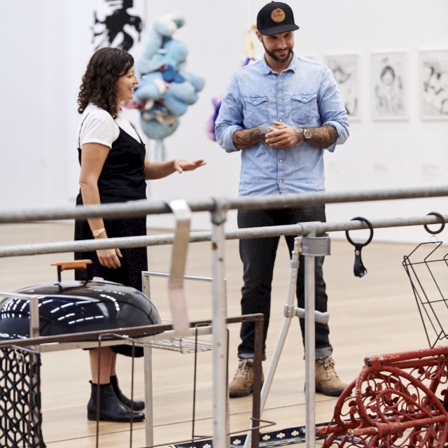 Francesca Gavin and Ben Jaworskyj at Museum Brandhorst, 2019