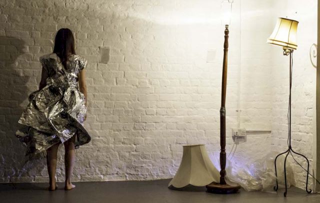 Florence Peake performance at Roberts Institute of Art, October 2013