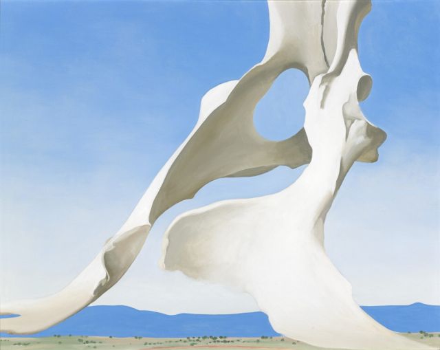 GEORGIA O’KEEFFE, PELVIS WITH THE DISTANCE, 1943. Oil on canvas, 60.6 x 75.6 cm
. Indianapolis Museum of Art at Newfields, Gift of Anne Marmon Greenleaf in memory of Caroline Marmon Fesler.
© Georgia O’Keeffe Museum / 2021, ProLitteris, Zurich
