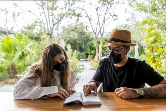 Alexis Diaz and Joey Lico at the Rubell Museum, Miami. Photo: Vaco Studio
