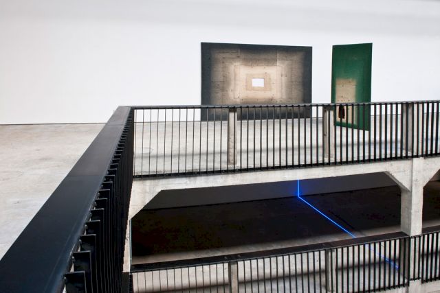 Delucia Michael, Silver Screen, 2012; Projection (Green), 2012