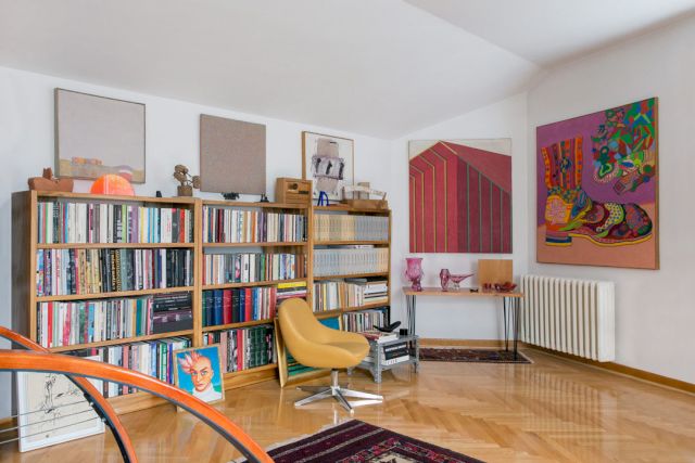 Radomir Damnjanović, ’Cabins on the Sandy Coast’, 1962; Radomir Damnjanović, ’Quadro’, 1982; Djordje Ivačković, ’11.IV 1983’, 1983; Neša Paripović, ’Angle’, 1969; Bora Iljovski, ’Semi Boot’, 1970. Courtesy Kolekcija Trajković; Belgrade, Serbia