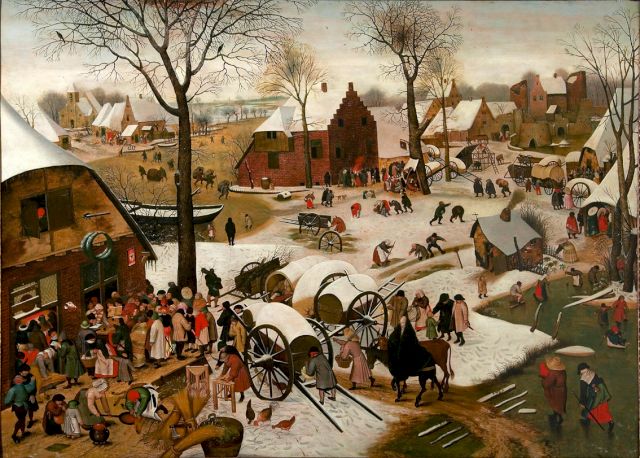 PIETER BRUEGHEL II, The Census of Bethlehem, n/d. Colección de Arte Amalia Lacroze de Fortabat