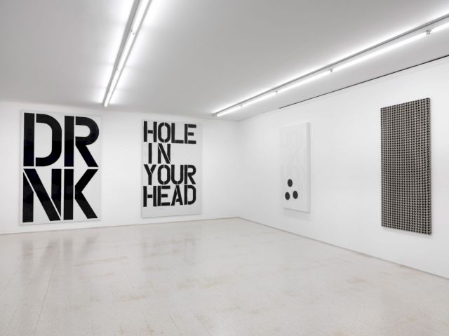 Collezione Maramotti, Exhibition view. Artworks by Christopher Wool, Rosemarie Trockel. Photo: C. Dario Lasagni