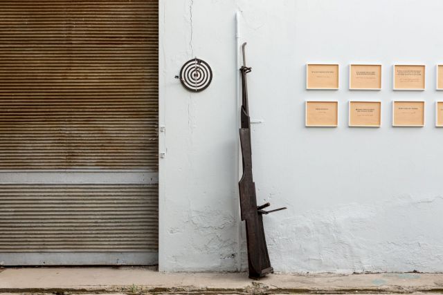 GLAVKOS KOUMIDES, PRESS me / ABSURD me / JAZZ me, 2018 (detail). Photo: Antonis Minas