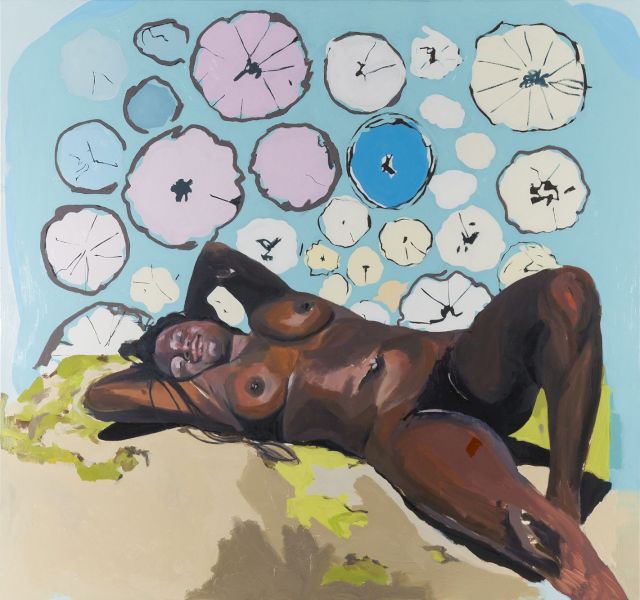 KUDZANAI VIOLET HWAMI, Eve on Psilocybin, 2018. Courtesy Tyburn Gallery