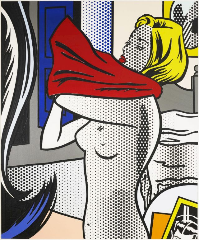 ROY LICHTENSTEIN, Collage for Nude with Red Shirt, 1995. © Carmignac Collection and the estate of Roy Lichtenstein New York, Adgap Paris 2017