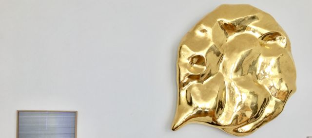 ANNA VOGEL, Two Pigment Prints, 2014; JÜRGEN DRESCHER, Sprechblase, 2011