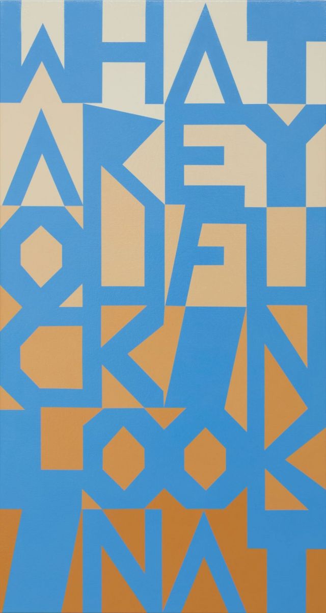 'JON CAMPBELL, What Are You Fuckin Lookin At, 2015' 'Courtesy Lyon Housemuseum, Melbourne'