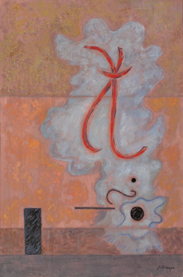 Janina Kraupe, Transmutations VIII, 1984, oil paint on canvas, 104 x 70 cm