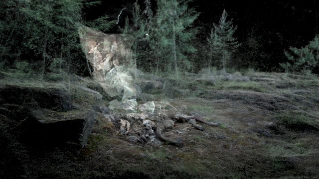 Pierre Huyghe, If The Swamp, 2021. Courtesy of the artist; Hauser and Wirth, London; Kistefos 3D Scanning, point cloud visualization and point cloud engine by ScanLAB Projects © Pierre Huyghe