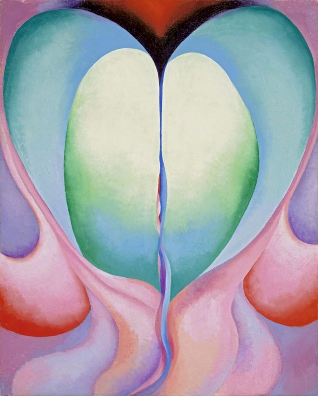 GEORGIA O’KEEFFE, SERIES I, NO. 8, 1919. Oil on canvas, 51 x 41 cm.
Städtische Galerie im Lenbachhaus und Kunstbau Munich, Gift of the Georgia O‘Keeffe Foundation
© Städtische Galerie im Lenbachhaus und Kunstbau Munich