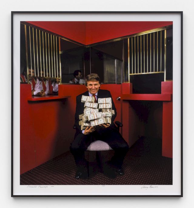 HARRY BENSON, Donald Trump, The Taj Mahal Casino, Atlantic City, 1990. Photo: Harry Benson CBE. © Hugard and Vanoverschelde