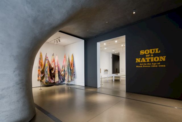 Installation view of Soul of a Nation: Art in the Age of Black Power 1963-1983, at The Broad, Los Angeles. Photo: Pablo Enriquez. Courtesy The Broad