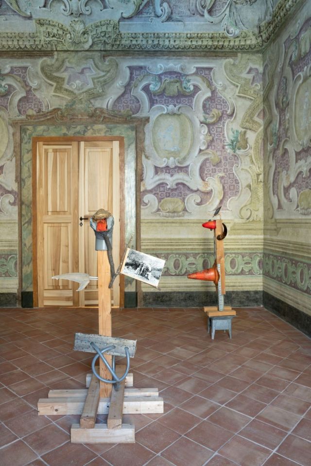 JIMMIE DURHAM, installation view at Fondazione Morra Greco, 2019. Courtesy Fondazione Morra Greco, Naples © Maurizio Esposito
