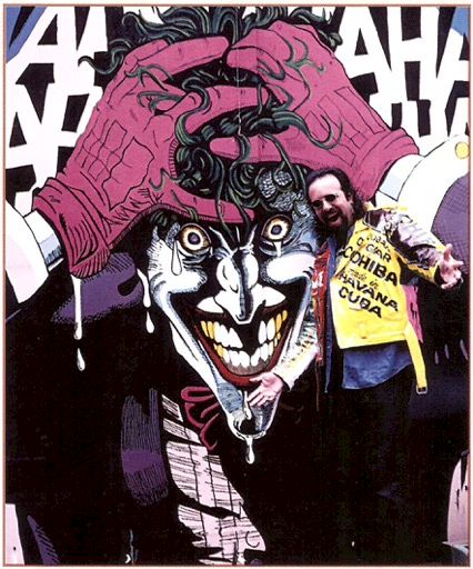 Steven Kaufman and Mural. ©Steve Kaufman Art Licensing LLC