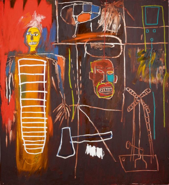 JEAN-MICHEL BASQUIAT, Air Power, 1984. Photo: Sotheby's, © the artist