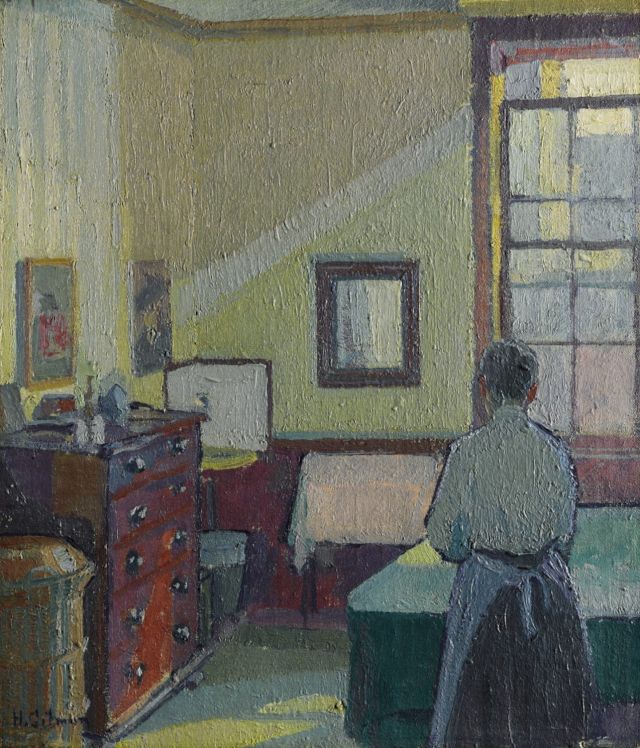 HAROLD GILMAN, Interior (Mrs Mounter), 1917. Photo: Sotheby's, © the artist