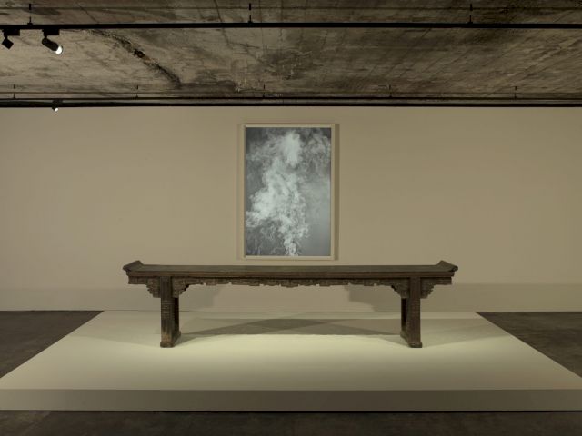 ADAM FUSS, Smoke; Large side table with everted ends , early Qing dynasty, 17th Century. Photo: Nic Tenwiggenhorn / VG Bild-Kunst, Bonn © The Feuerle Collection