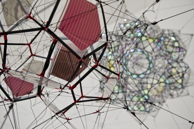 Installation View TOMÁS SARACENO, Many suns and worlds, at Vanhaerents Art Collection, Brussels. Courtesy the artist and Vanhaerents Art Collection