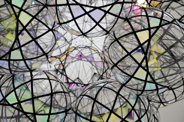 Installation View TOMÁS SARACENO, Many suns and worlds, at Vanhaerents Art Collection, Brussels. Courtesy the artist and Vanhaerents Art Collection