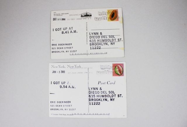 ERIC DOERINGER, I Got Up (after On Kawara) 2008-09
