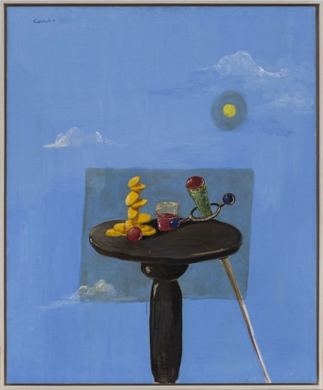 GEORGE CONDO, Still Life with Decal, 1998. Courtesy the artist and M WOODS