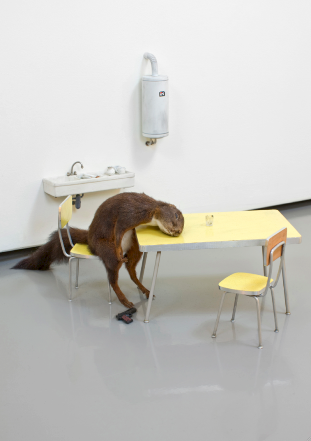 MAURIZIO CATTELAN, Bidibidobidiboo, 1996. Courtesy the artist and Fondazione Sandretto Re Rebaudengo