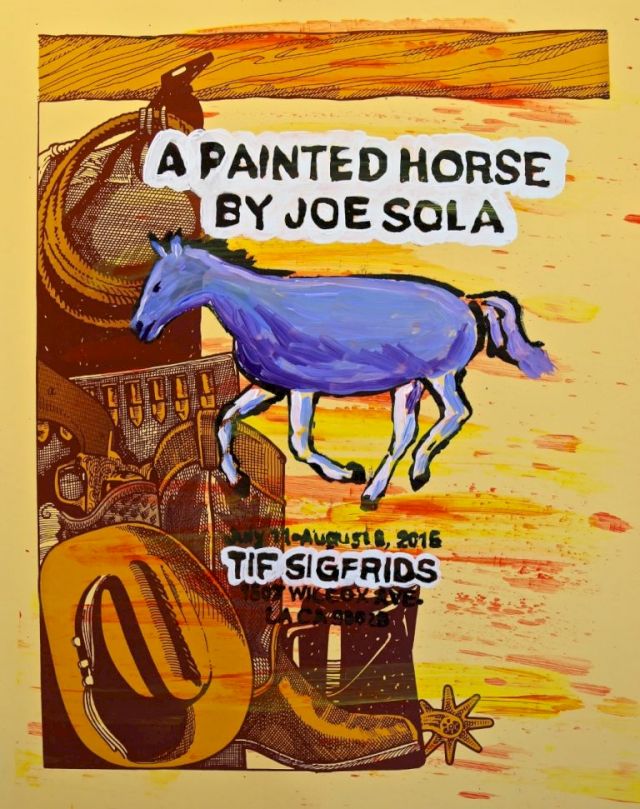 MATTHEW CHAMBERS & JOE SOLA, Untitled #8 (A Painted Horse), 2015. Courtesy the artist; Tif Sigfrids, Los Angeles; The Stolbun Collection