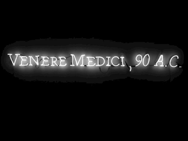 JOSEPH KOSUTH, Venere Medici, 1999. Courtesy Videoinsight® Collection