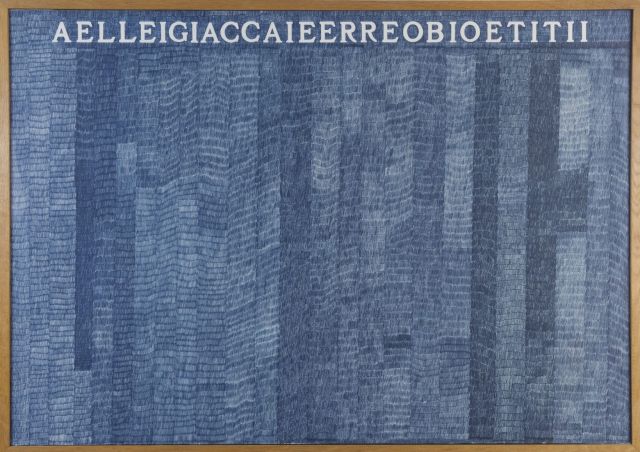 ALIGHIERO BOETTI, Aelleigiaccaieerreobioetitii, 1973