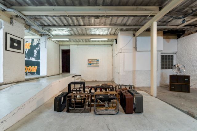 Exhibition view - the View at Loft, Servais Family Collection, Brussels, 2024 | works from left to right: Hiroshi Sugimoto, Cemile Sahin, Damien Hirst, Pravdoliub Ivanov, Icaro Zorbar © Hugard & Vanoverschelde