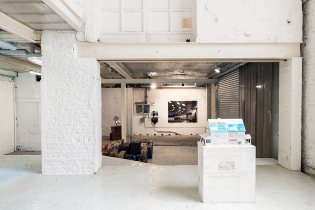 Exhibition view - the View at Loft, Servais Family Collection, Brussels, 2024 | works from left to right: Icaro Zorbar, Pravdoliub Ivanov, Jean-Marc Bustamante, Jeremiah Johnson © Hugard & Vanoverschelde