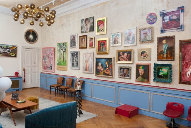 Salon interior, Photo by Mikael Gregorsky, 2021