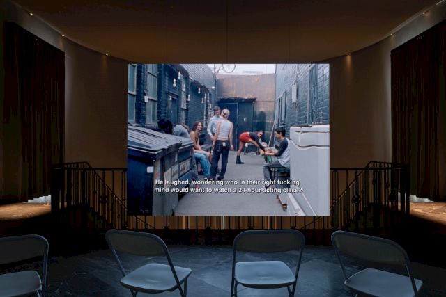 THEATER, Calla Henkel and Max Pitegoff, installation view, 2024. Photo: Stefan Korte.