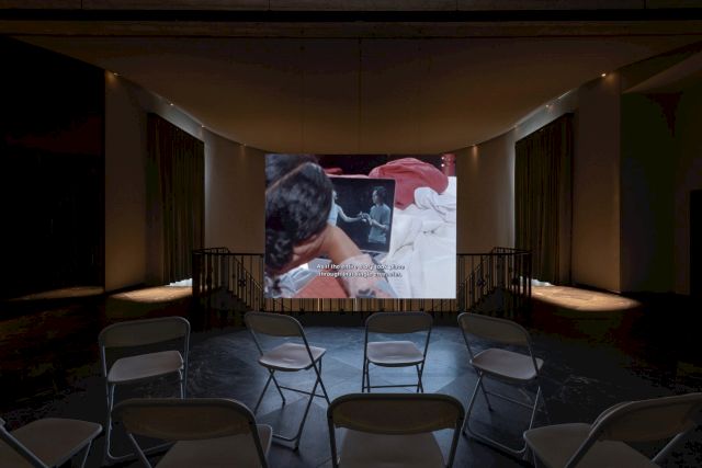 THEATER, Calla Henkel and Max Pitegoff, installation view, 2024. Photo: Stefan Korte.