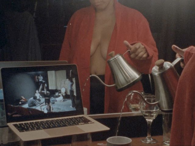 THEATER, episode 3, Calla Henkel and Max Pitegoff, film still, 2024. Courtesy the artists.