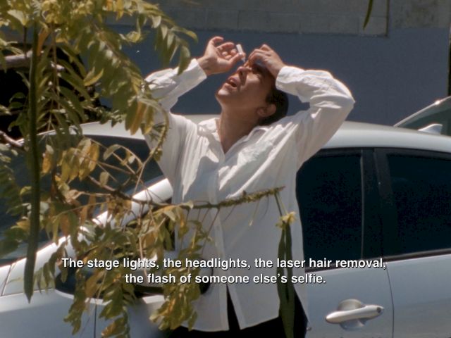 THEATER, episode 1, Calla Henkel and Max Pitegoff, film still, 2024. Courtesy the artists.