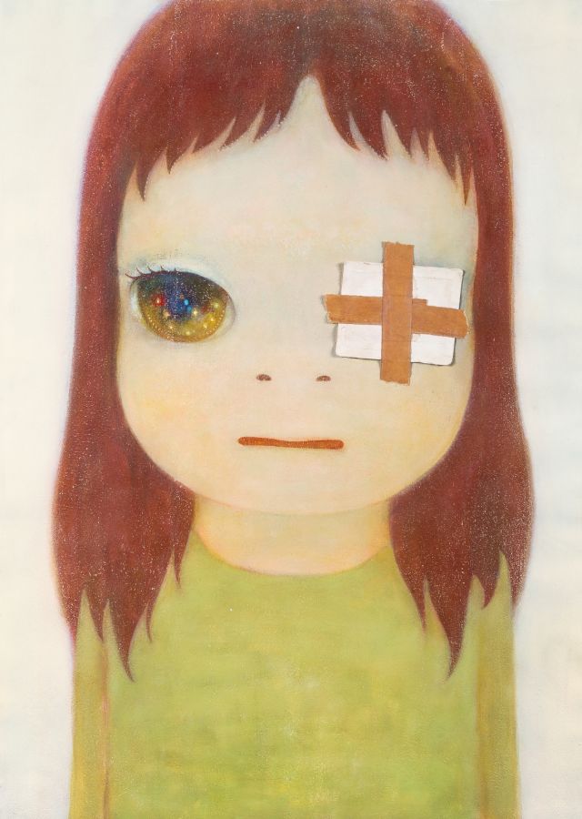 Yoshitomo Nara, Untitled, 2007, Farbstifte auf Papier, 72.3 × 51.6 cm, Collection of the artist © Yoshitomo Nara, courtesy Yoshitomo Nara Foundation