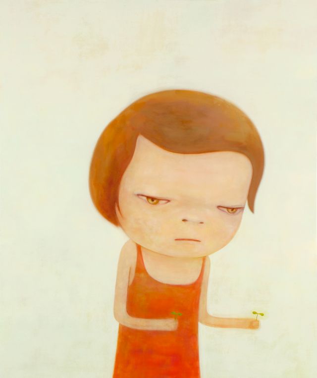 Yoshitomo Nara, Under the Hazy Sky, 2012, Acryl auf Leinwand, Courtesy of Masterworks © Yoshitomo Nara, courtesy Yoshitomo Nara Foundation