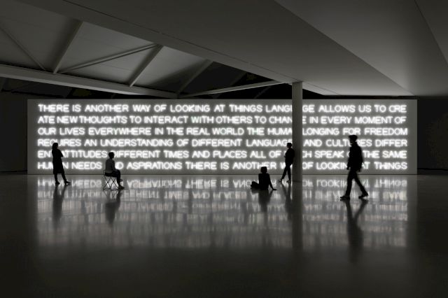 Maurizio Nannucci, 'THERE IS ANOTHER WAY OF LOOKING AT THINGS', 2012. Photo: Frank Kleinbach