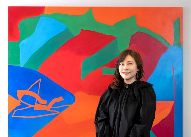 Lyu Jihye with Hejum Bä’s, „Score Pool IV“, 2023 (detail). Photo: Hyunjun Lee