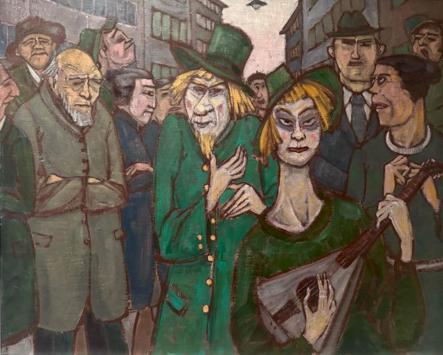 Otto Ruderer, 'Die Komödiaten', 80 x 65cm, 1960. Photo: Courtesy of Durchgang Gallery