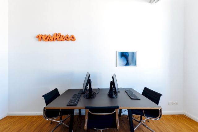 Kienbaum Berlin. Wolfgang Tillmanns, 'Freischwimmer 167', 2000 and Kaeseberg, 'restless', 2005. Photo: Bozica Babic © The Kienbaum Collection