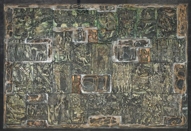Bruce Onobrakpeya, 'Adventure 1', Collage of Metal Foils, 1997. Photo: Courtesy of Yemisi Shyllon Museum of Art