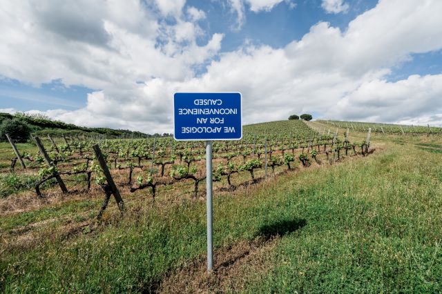 John Wood and Paul Harrison, ‘Apologies for an inconvenience caused’, 2024. Photo by Lais Pereira