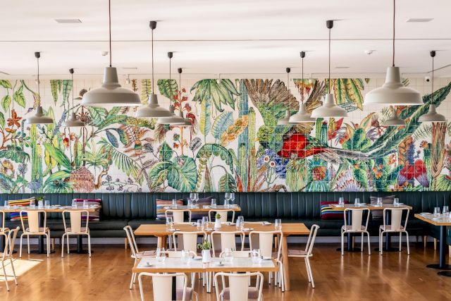 Henriette Arcelin, 'Quetzal bird and jungle', 2016. Photo by João Silva