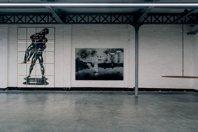 Works by Damien De Lepeleire and Joost Pauwaert. Photo by Kim Langie