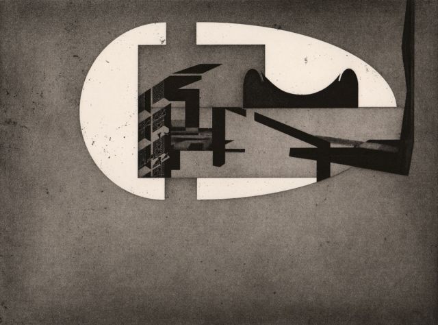 Seher Shah, 'Unit Object (sculpture garden)', Etching, 20.8 x 24.6 in, Ed 16_20, 2014. Image © Seher Shah and Green Art Gallery. Courtesy of Saloni Doshi Collection