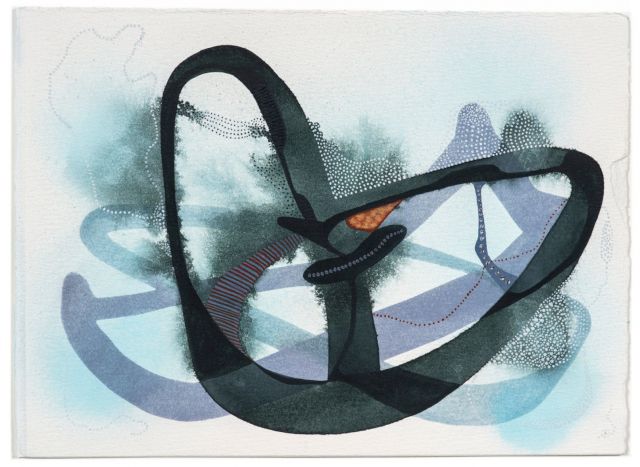 Manisha Parekh, 'Wings 5', Watercolour, inks on Fabriano paper, 11 x 15.2 in, 2021. Image © Manisha Parekh. Courtesy of Saloni Doshi Collection